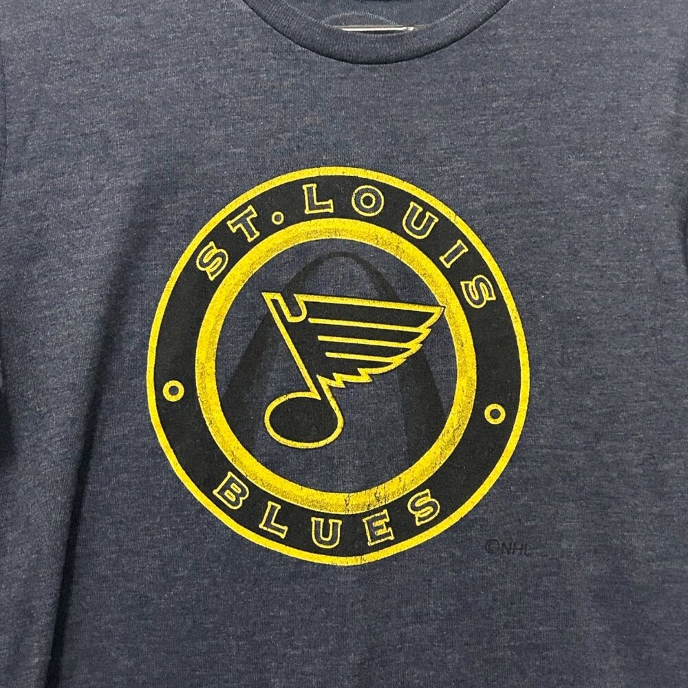 Majestic Threads heather blue St Louis Blues men's Large t-shirt